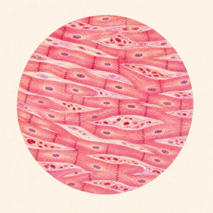 Cœur microscopic tissue view